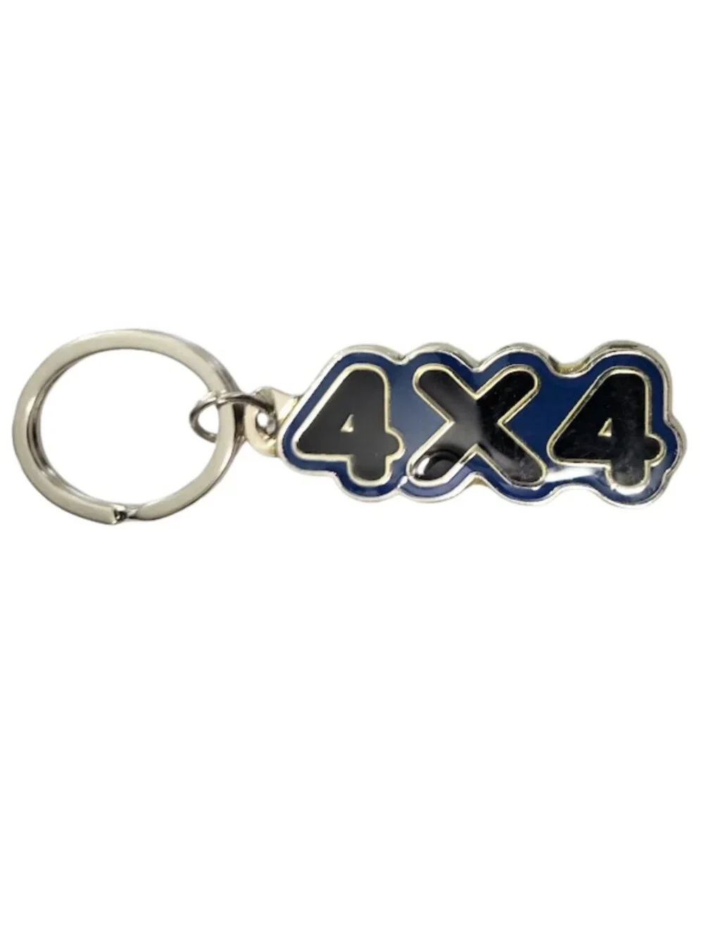 SWIBCO NW0T Blue & Black Galaxy Keychain Silver Metal 4X4